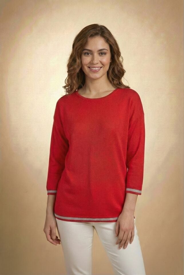 Kadın Kolu-etek Ucu Simli Fakir Kol Ince Kazak