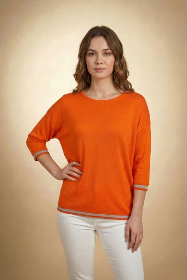 Kadın Kolu-etek Ucu Simli Fakir Kol Ince Kazak