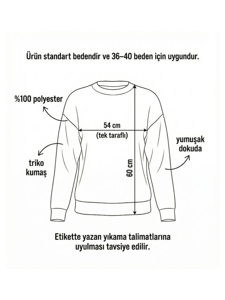 Kadın Çizgili Triko Kazak